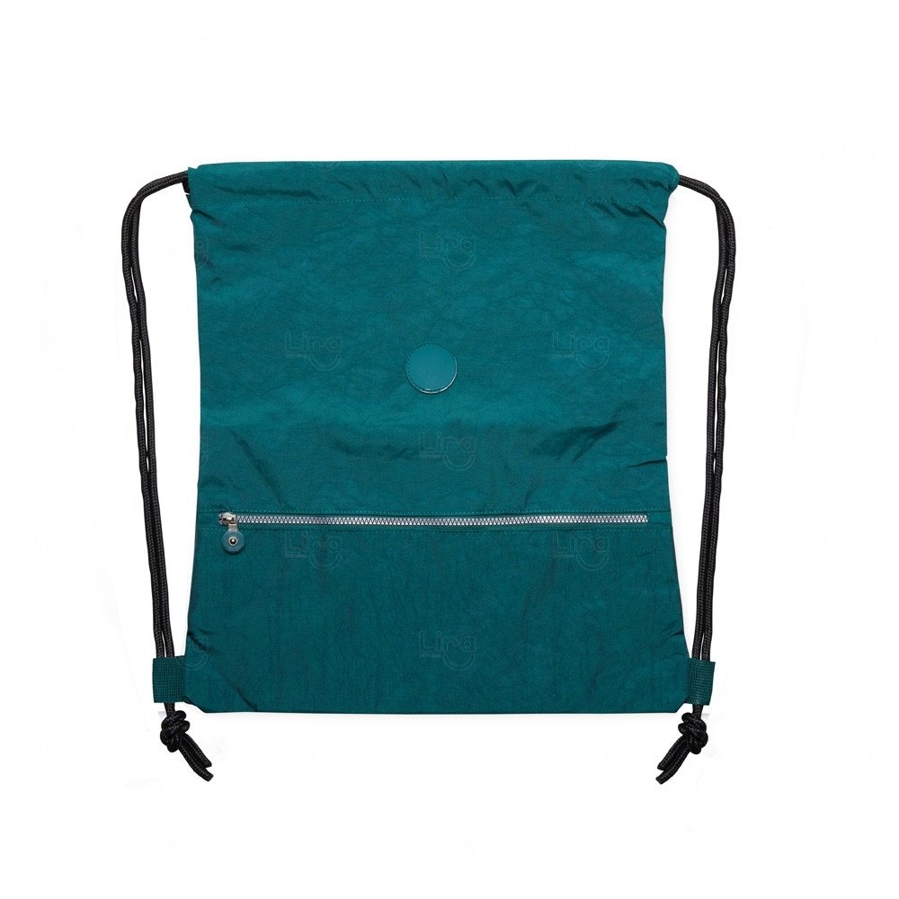 Sacochila Impermeável com Bolso Frontal Personalizada - 47x42 cm Verde