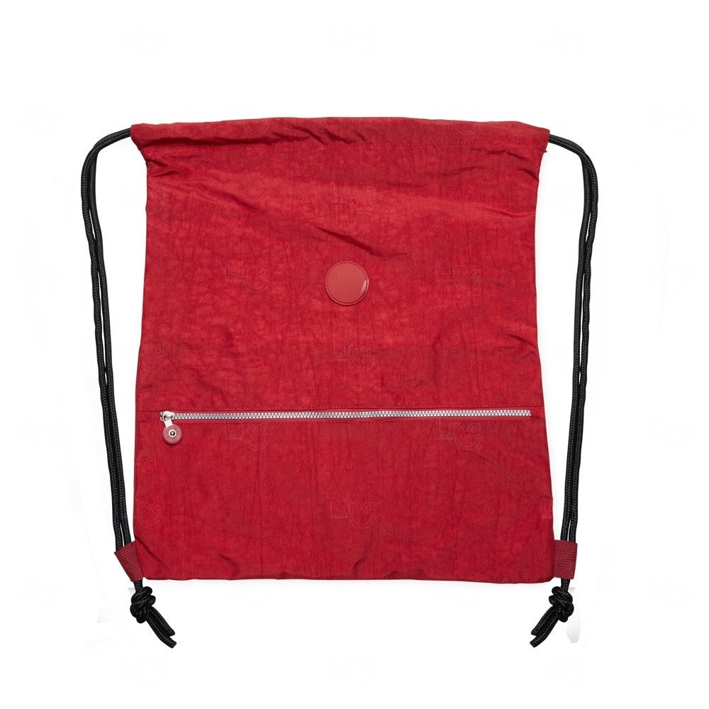 Sacochila Impermeável com Bolso Frontal Personalizada - 47x42 cm Vermelho