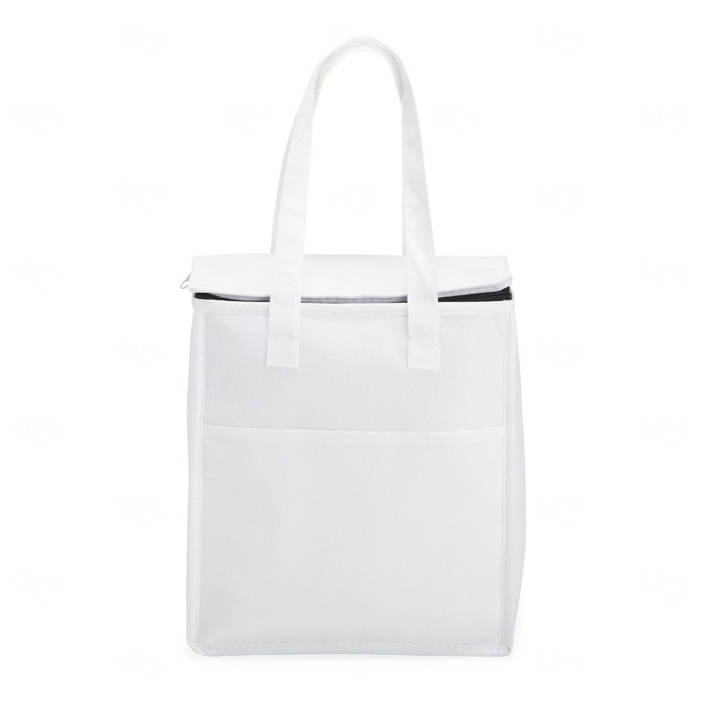 Bolsa Térmica 9 Litros em TNT Personalizada Branco