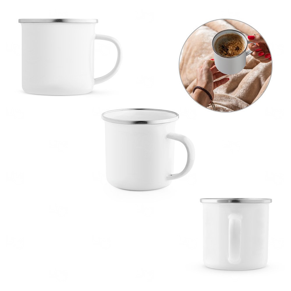 Caneca Esmaltada 350ml Personalizada 