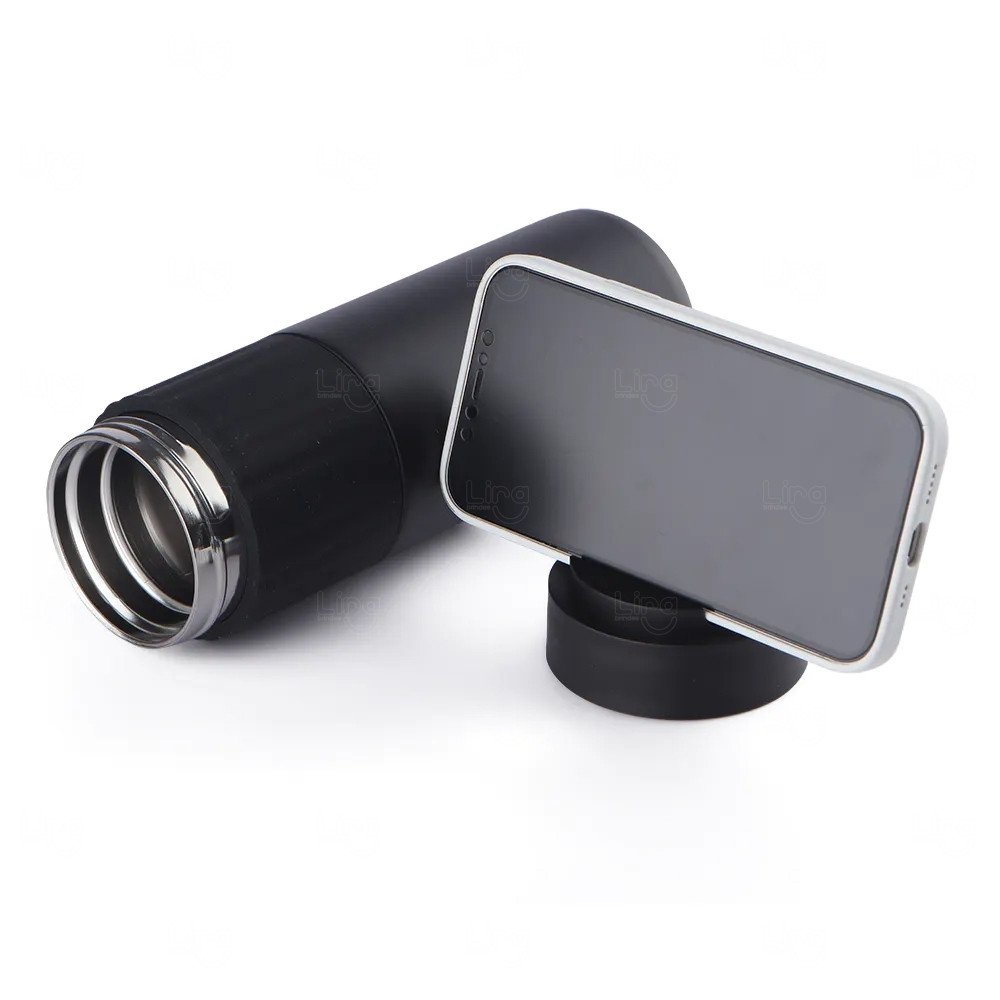 Garrafa Térmica Personalizada com Suporte para Celular - 500ml 