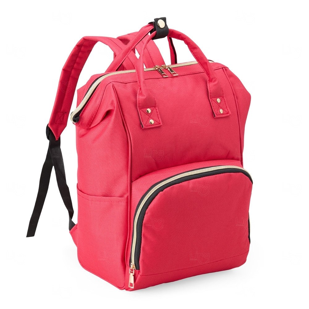 Mochila Feminina em Oxford 19L Personalizada Vermelho