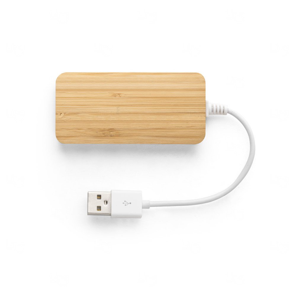 Hub USB em Bambu Personalizado 