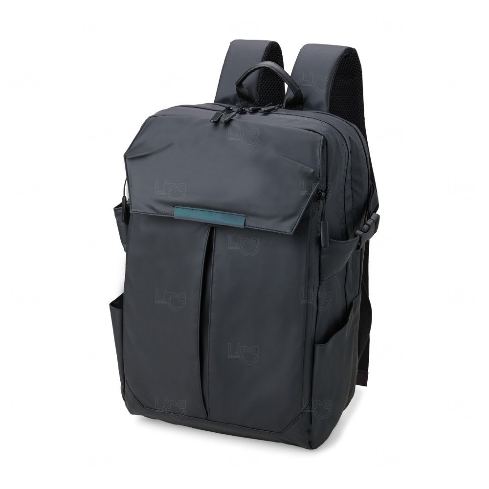 Mochila 30L em Couro Sintético Personalizada Preto