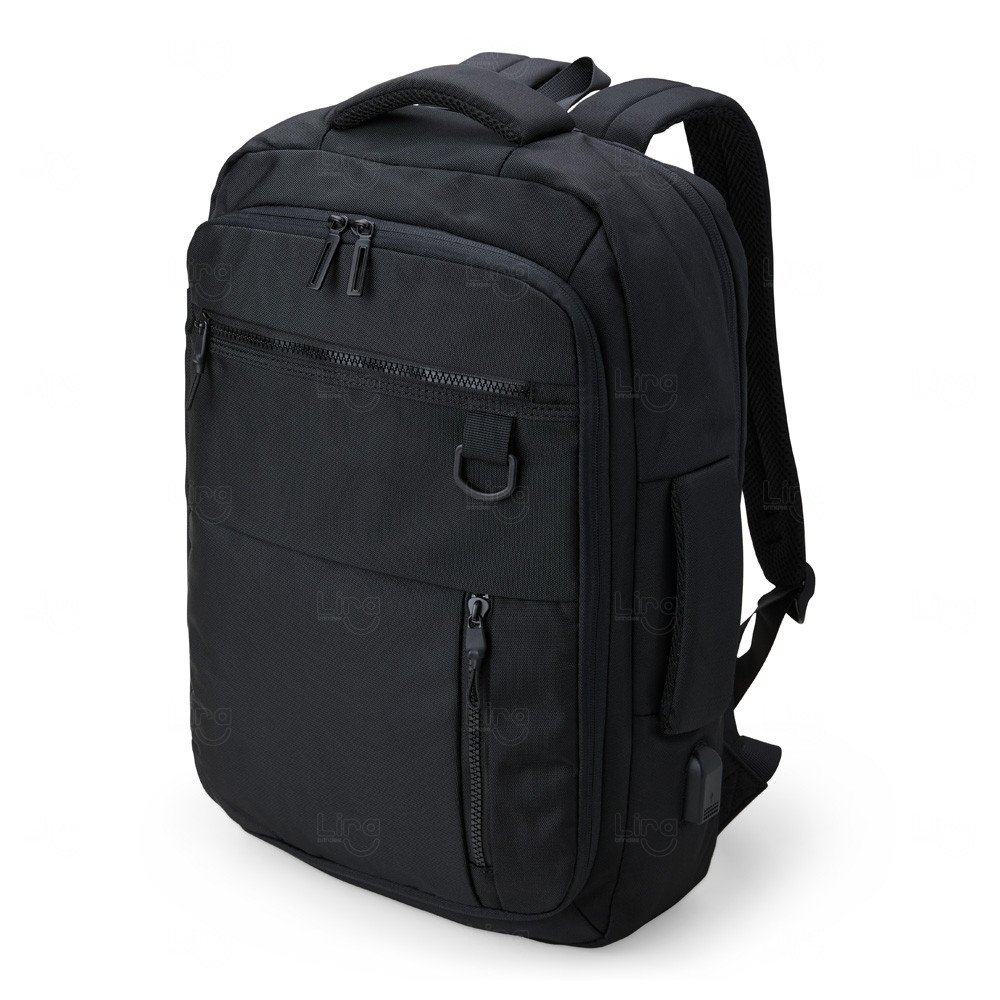 Mochila de Nylon 20L com USB Personalizada 