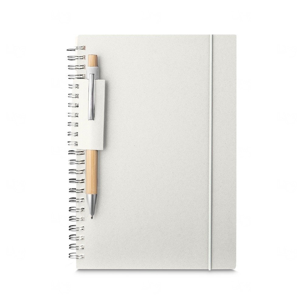 Caderno A5 de Papel Reciclado Personalizado - 21 x 15 cm Creme