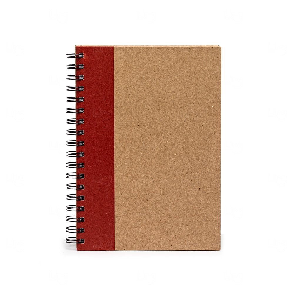 Caderno Kraft Personalizado - 23,7 x 17,9 cm 
