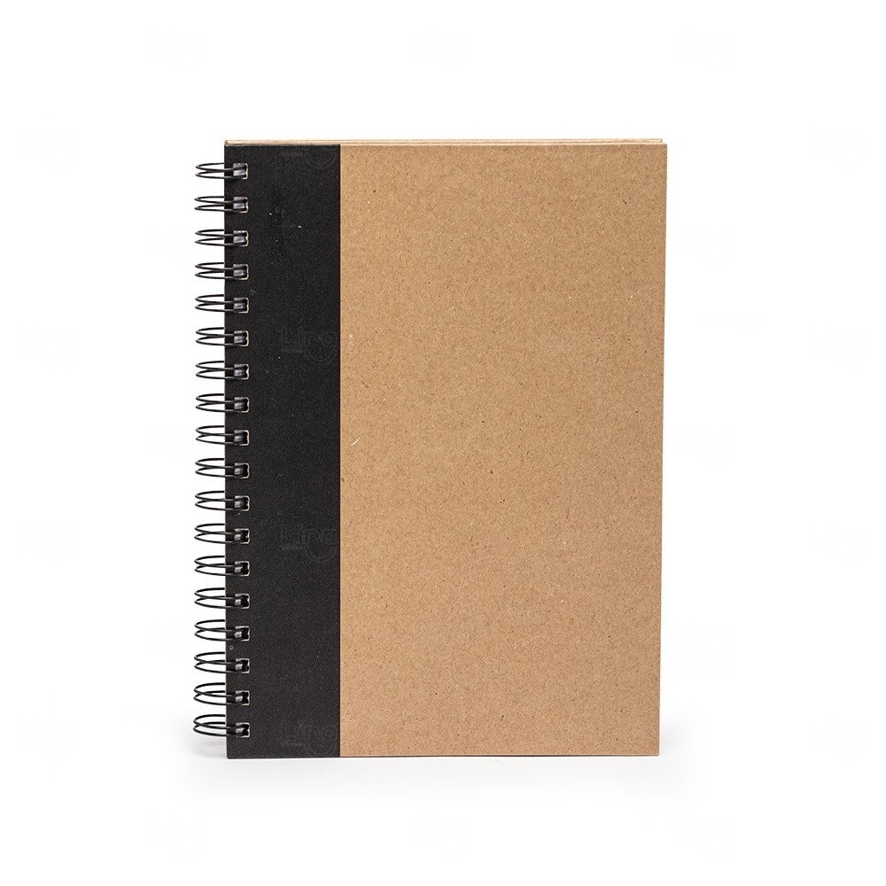 Caderno Kraft Personalizado - 23,7 x 17,9 cm 