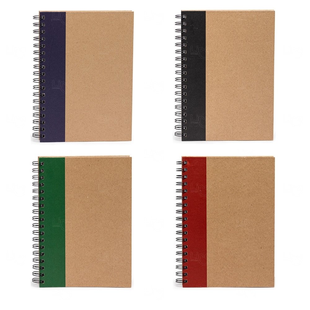 Caderno Kraft Personalizado - 23,7 x 17,9 cm 