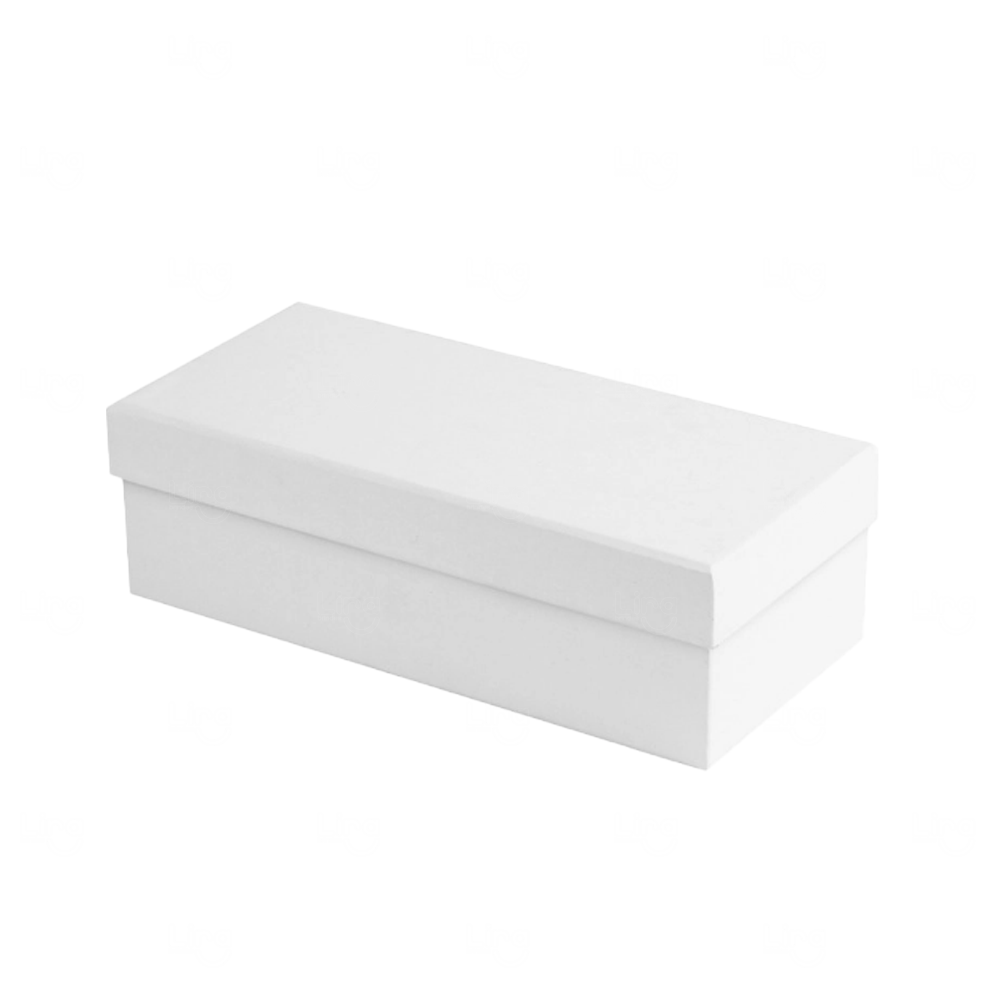 Caixa Cartonada Retangular Personalizada (18 x 8 x 5,5 cm) Branco