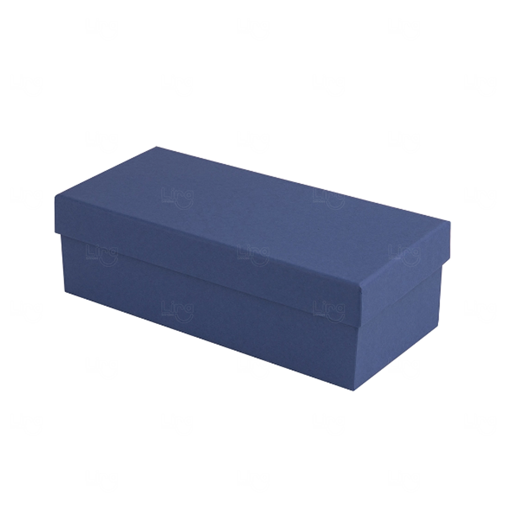 Caixa Cartonada Retangular Personalizada (18 x 8 x 5,5 cm) Azul