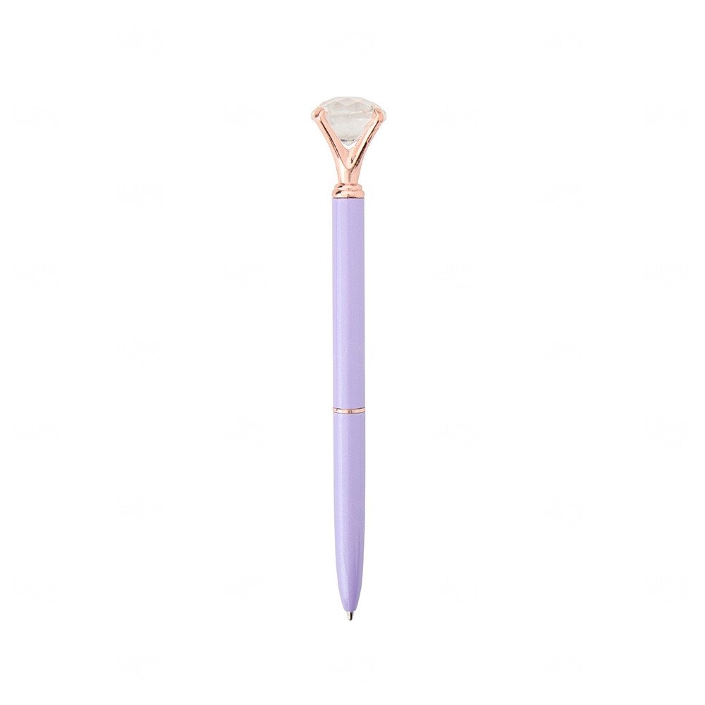 Caneta com Diamante Cristal Personalizada Roxo