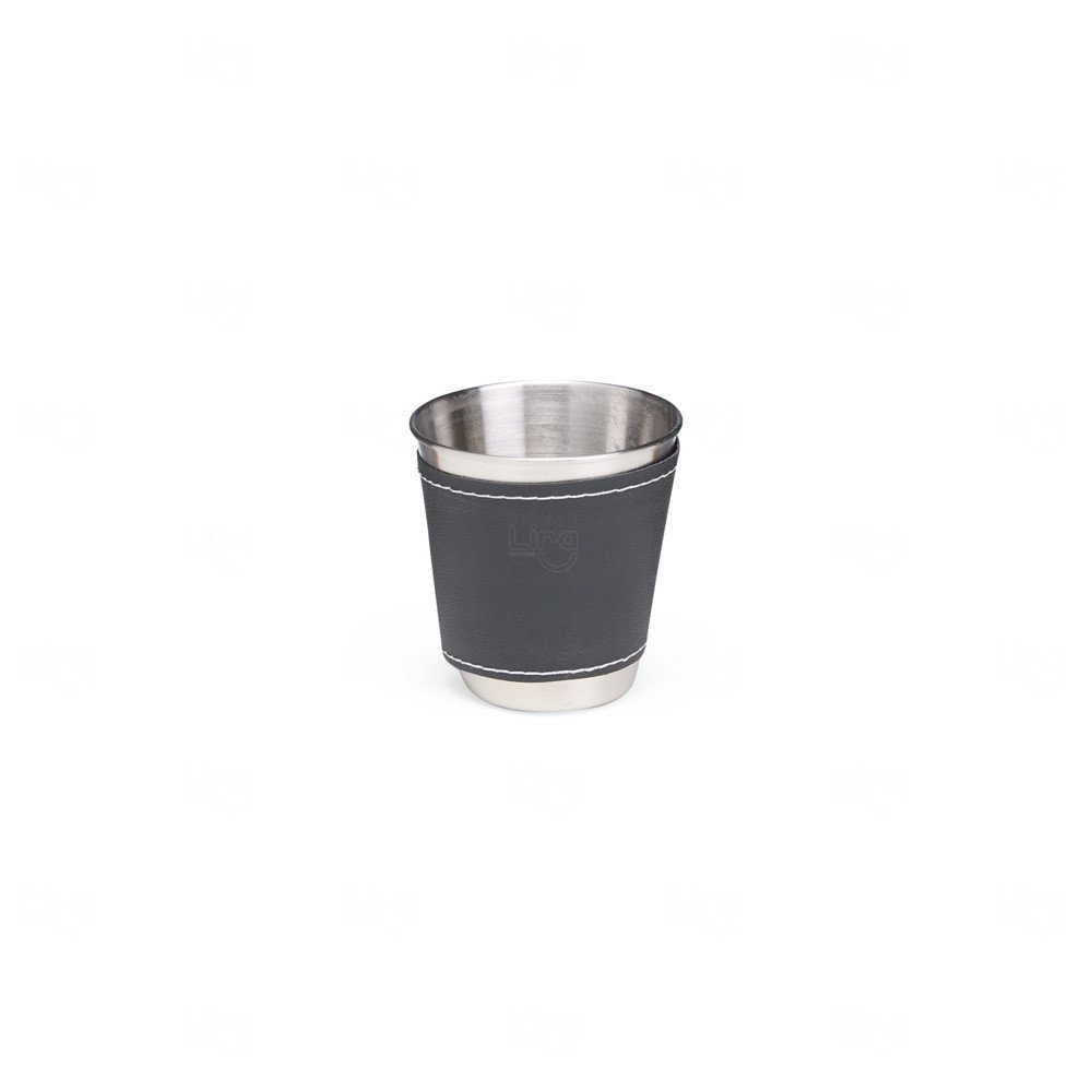 Kit Copos Inox 50ml com Case Personalizado - 4 peças 
