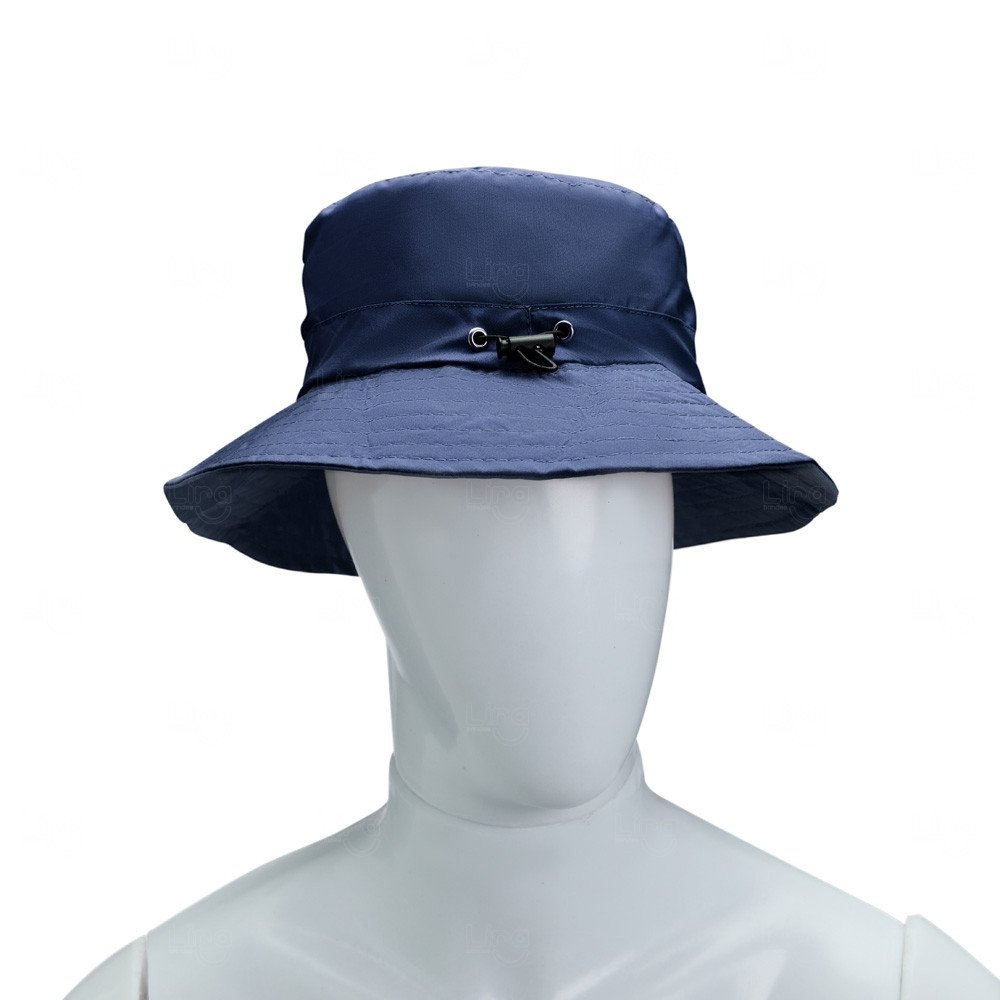 Chapéu Bucket Dobrável Personalizado Azul