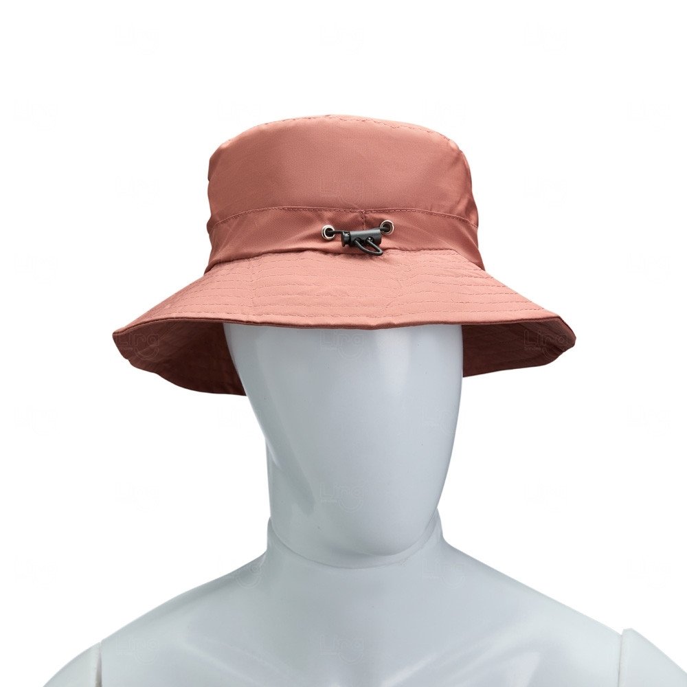 Chapéu Bucket Dobrável Personalizado Marrom