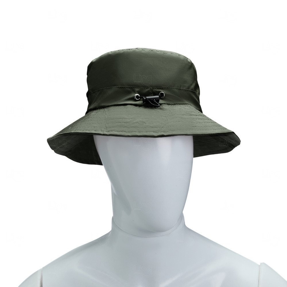 Chapéu Bucket Dobrável Personalizado Verde