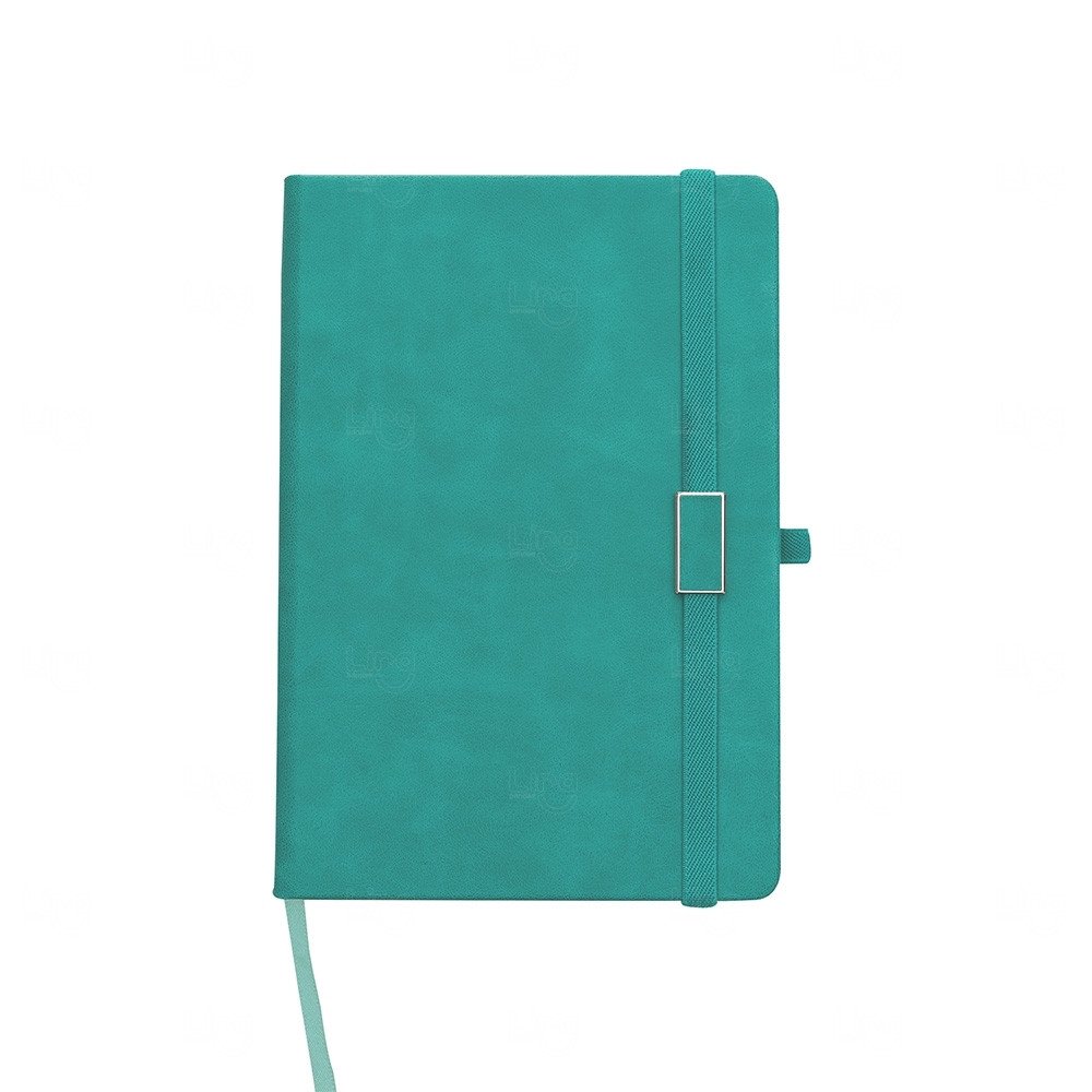 Moleskine Emborrachado Personalizado - 21,2 x 14,5 cm Verde Água
