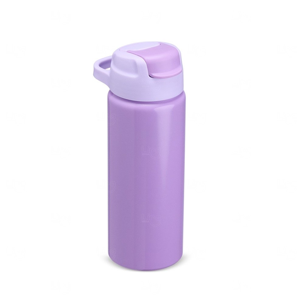 Squeeze de Alumínio 600ml Personalizado Lilás