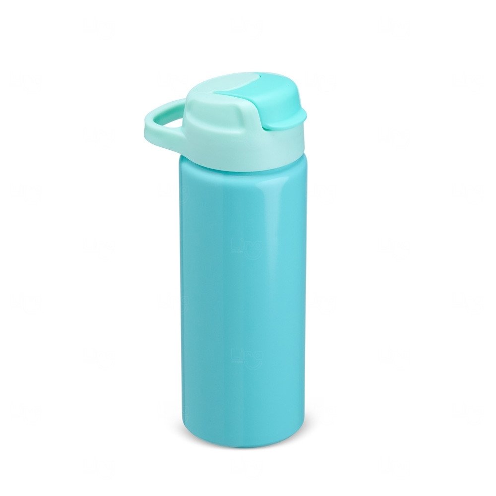 Squeeze de Alumínio 600ml Personalizado Verde Água