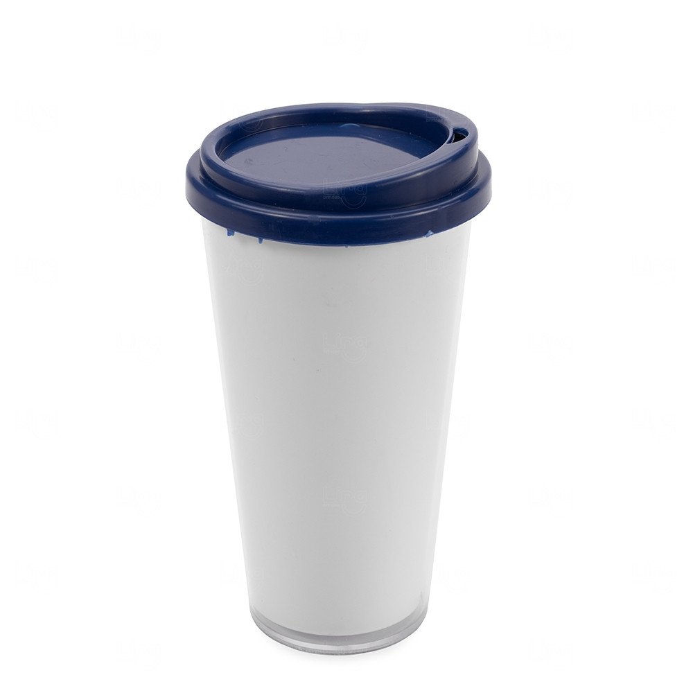 Copo Plástico Duplo Personalizado - 400ml 