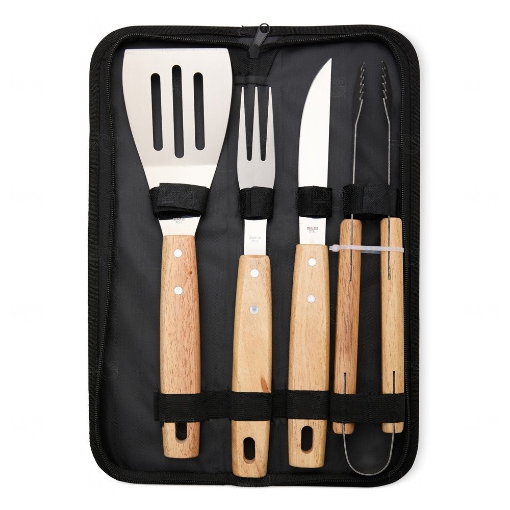 Kit Churrasco Personalizado com 4 Peças 